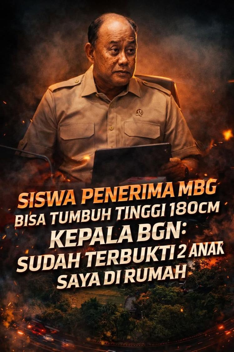 Target Tinggi Badan 180 Cm Disoal, Testimoni Pribadi Kepala BGN Jadi Sorotan